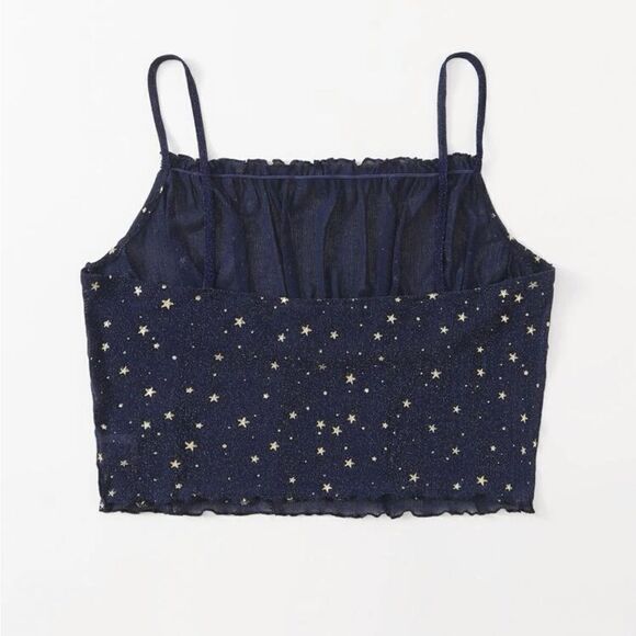 SHEIN Plus Lettuce Trim Galaxy Mesh Cami Top - Picture 2 of 9